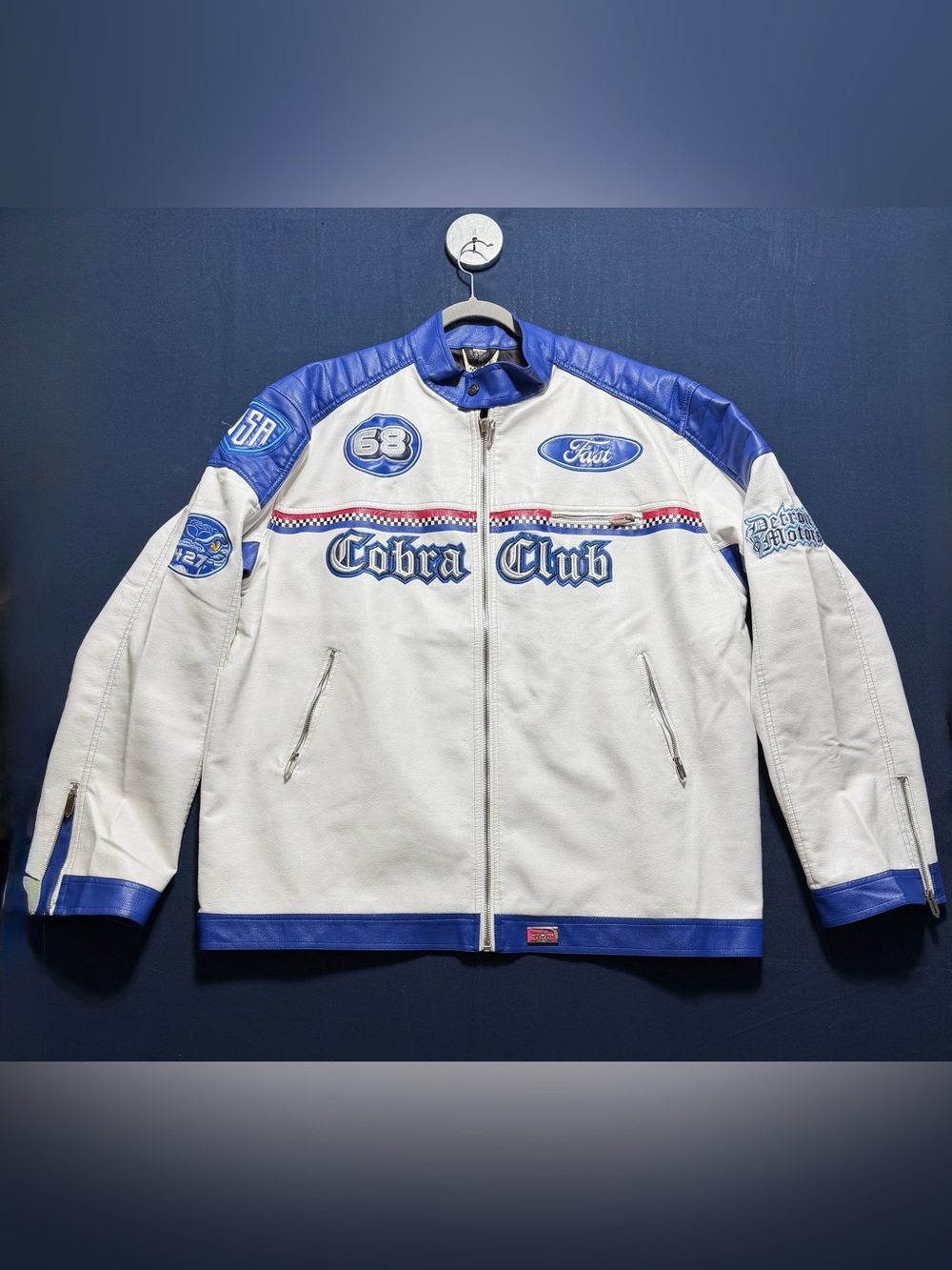 Faux Leather NWT Size 5XL Watson Cobra Club Moto Jacket